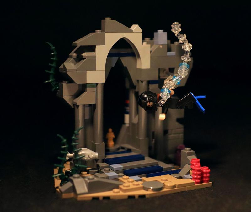 Lost sunken temple